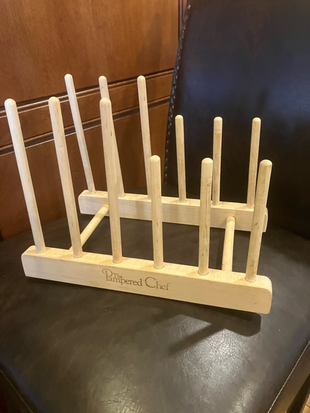 Pampered chef stoneware storage rack